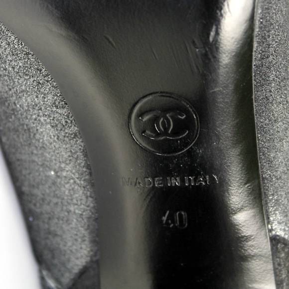 Chanel Dark Silver Tall Leather Boots. 40 EUR - Picture 8 of 8